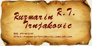 Ruzmarin Trnjaković vizit kartica